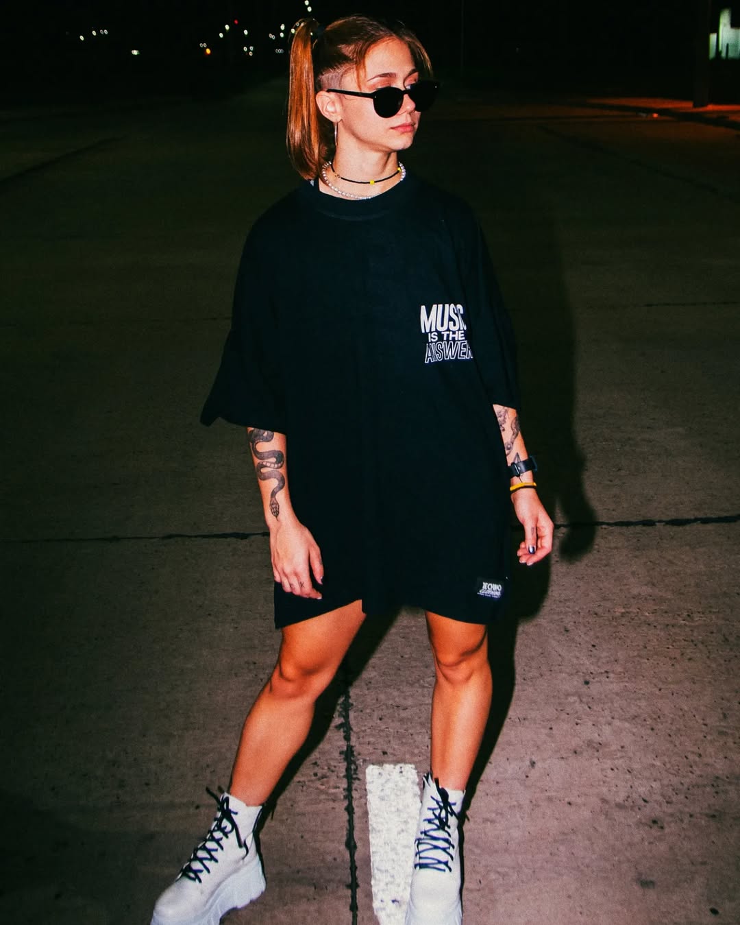 Kanjaraa Music Is The Answer Oversized T-shirts