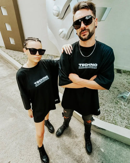 Kanjaraa Techno With Expression (Melodic Techno) Oversized T-shirt